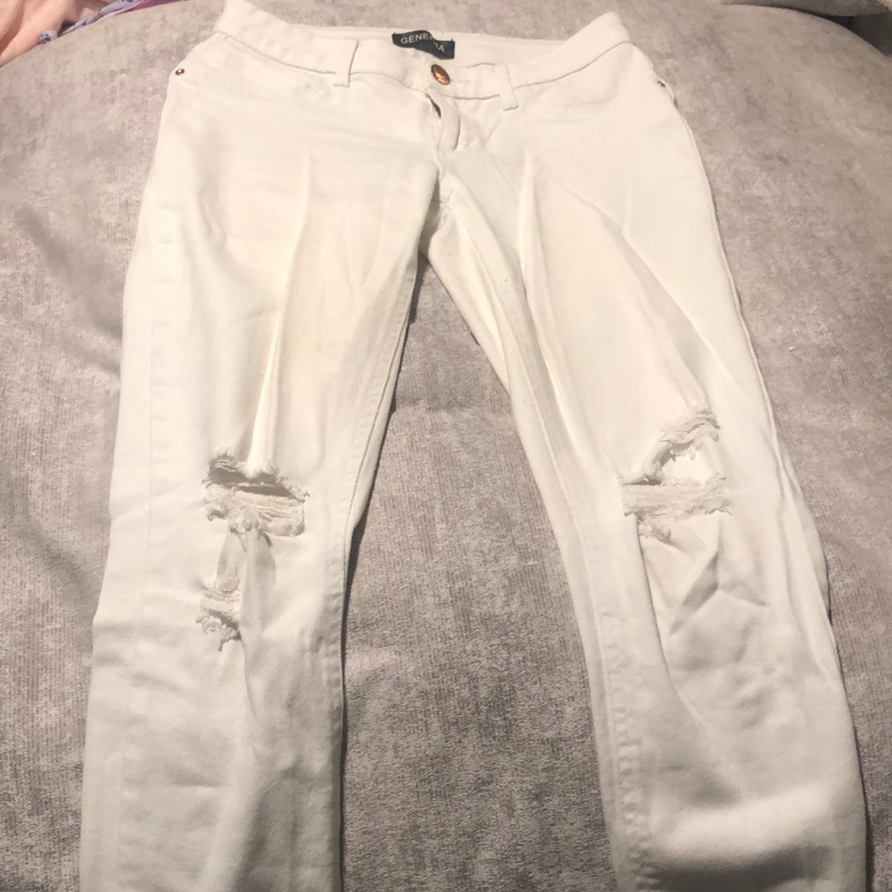 White Ripped Jeans